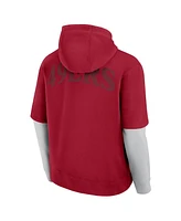 Fanatics Men's and Women's Scarlet San Francisco 49ers Sleek Elements Pullover Hoodie