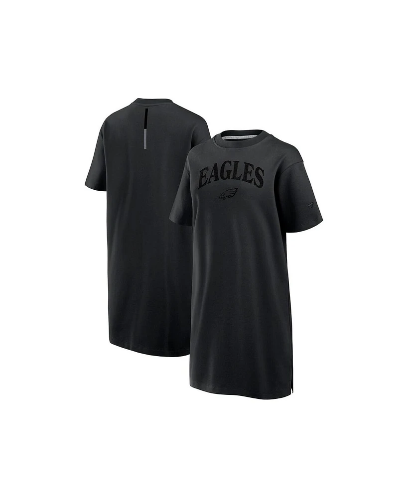 Fanatics Women's Black Philadelphia Eagles Elements Go Tri-Blend Dress