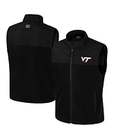 Colosseum Men's Black Virginia Tech Hokies Block The Sun Full-Zip Vest