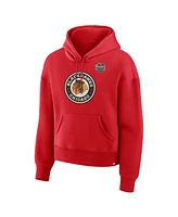 Fanatics Women's Athletic Red Chicago Blackhawks 2025 Winter Classic Primary Logo Pullover Hoodie