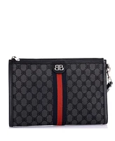 Pre-Owned Balenciaga x Gucci The Hacker Project Web Wristlet Clutch Bb Canvas
