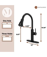 Single Handle Pull-Down Kitchen Faucet with Deck Plate