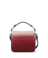 Pre-Owned Chloe Mini C Flap Bag Embossed Leather