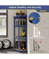 Gymax 2PCS 4-Tier Adjustable Garage Storage Utility Rack Corner Shelving Unit for Warehouse