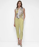 Dkny Women's Flat-Front Straight-Leg Ankle Pants