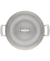 Le Creuset Classic Stainless Steel Round Wok & Glass Lid, 4.5 Qt.