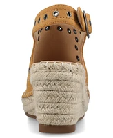 Journee Collection Women's Crisie Peep Toe Espadrille Wedge Sandals