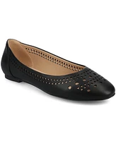 Journee Collection Women's Kamrah Round Toe Dress Flats