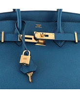 Pre-Owned HERMES Birkin Handbag Togo with Gold Hardware