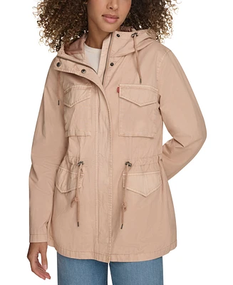 Levi's Women's Lightweight Washed Cotton Military Jacket