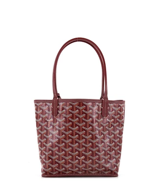 Pre-Owned Goyard Mini Anjou Reversible Tote Coated Canvas