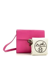 Pre-Owned HERMES 16 Clic Wallet on Strap Chevre Mysore