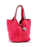 Pre-Owned HERMES Mm Eclat Picotin Lock Bag Clemence with Swift