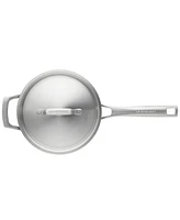 Le Creuset Essential Stainless Steel Round Saucepan with Lid, 4 Qt.