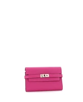 Pre-Owned HERMES Medium Kelly Trifold Wallet Epsom