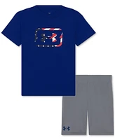 Under Armour Toddler & Little Boys Freedom Hooks T-Shirt Shorts, 2 Piece Set
