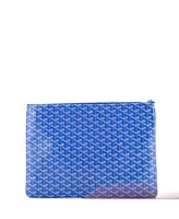 Pre-Owned Goyard Gm Senat Zip Pouch Coated Canvas