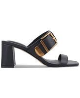 Giani Bernini Women's Hillarry Memory Foam Double Band Buckle Block Heel Dress Sandals, Created for Macy's