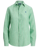 Polo Ralph Lauren Women's Classic-Fit Striped Linen Shirt