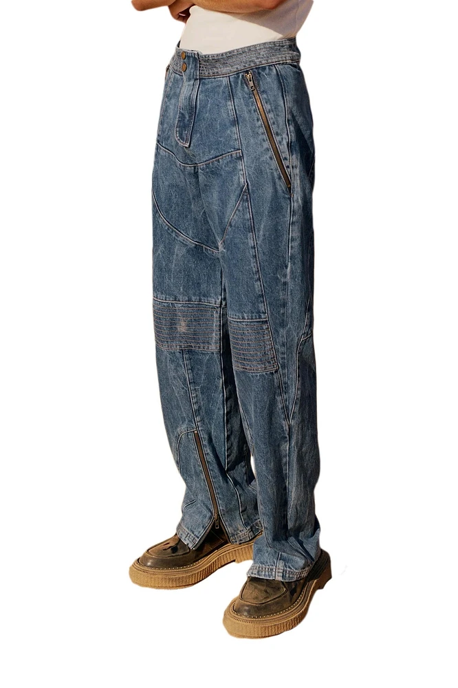Pcfg Men's Free Heaven Motorcycle Jeans