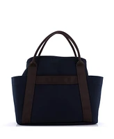 Pre-Owned HERMES Sac De Pansage Groom Handbag Canvas