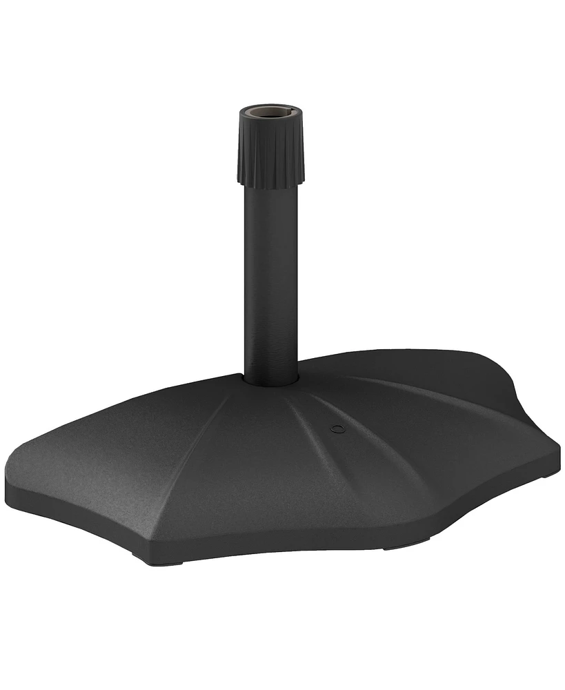 Outsunny Patio Umbrella Base lbs Sd for 1.5"/1.9