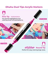 30ct Acrylic Paint Round/Fine Dual Tip Pens Y30-80601-08