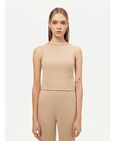 Gobi Cashmere Women's 100% Crop Top