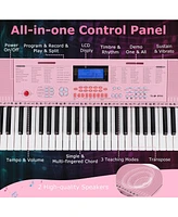 61-Key Electronic Keyboard Piano with 350 Rhythms Timbres 50 Demo Songs