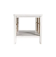 Dockside End Table in White