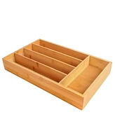BergHOFF Bamboo 5-Slot Flatware Organizer, 13.5" x 8.25"