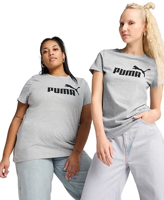 Puma Women's Essential Cotton Logo Crewneck T-Shirt