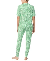 Sanctuary Women's Short-Sleeve Shirt & Pants Pj Set