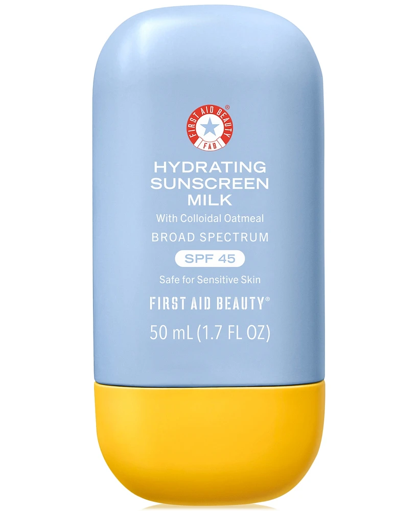 First Aid Beauty Hydrating Sunscreen Milk With Colloidal Oatmeal Spf 45, 1.7 oz.
