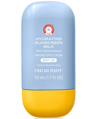 First Aid Beauty Hydrating Sunscreen Milk With Colloidal Oatmeal Spf 45, 1.7 oz.