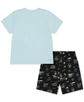 Hurley Little Boys Lifeguard Swim Top & Shorts, 2 Piece Set