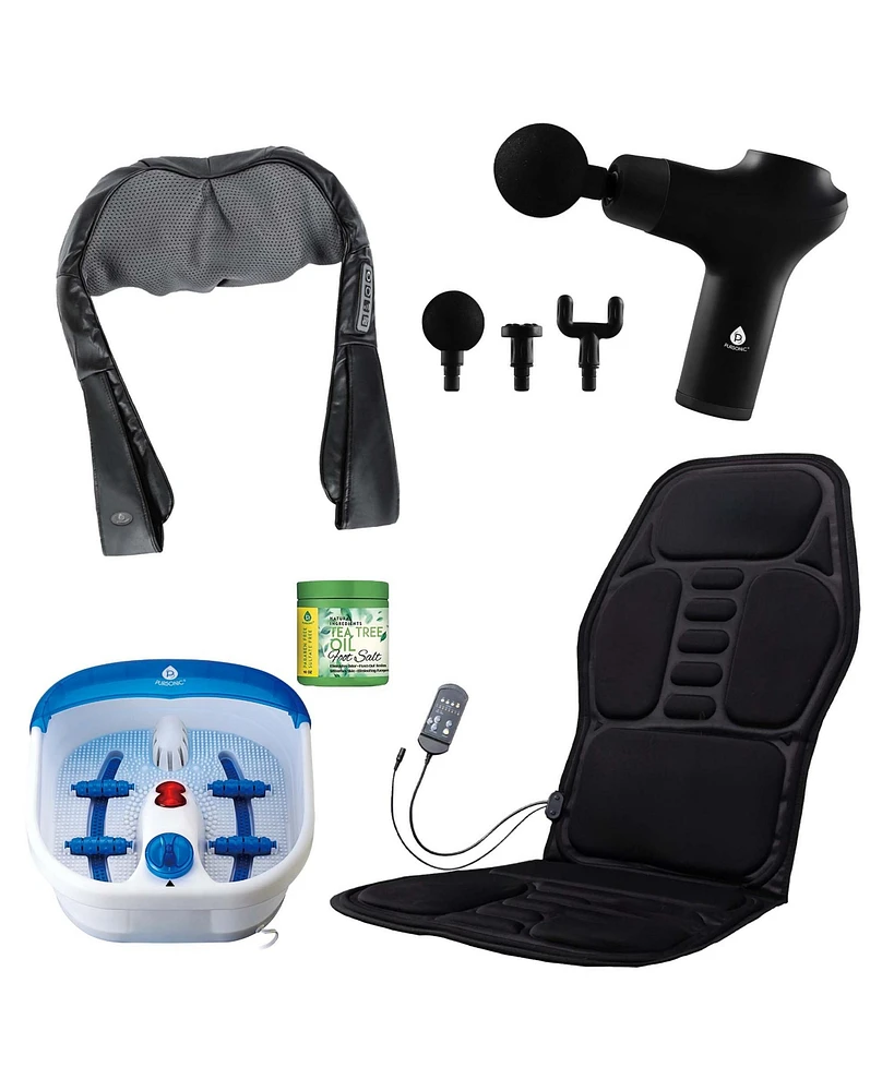 Pursonic Total Relaxation Bundle – Foot Spa, Massage Gun, and More