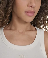 Starter Women's Cotton-Blend Ribbed Racerback Tank Top