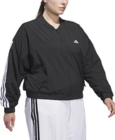adidas Plus Woven Logo Windbreaker Bomber Jacket