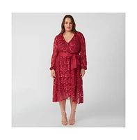 Radiance Glow Floral Mesh Dress