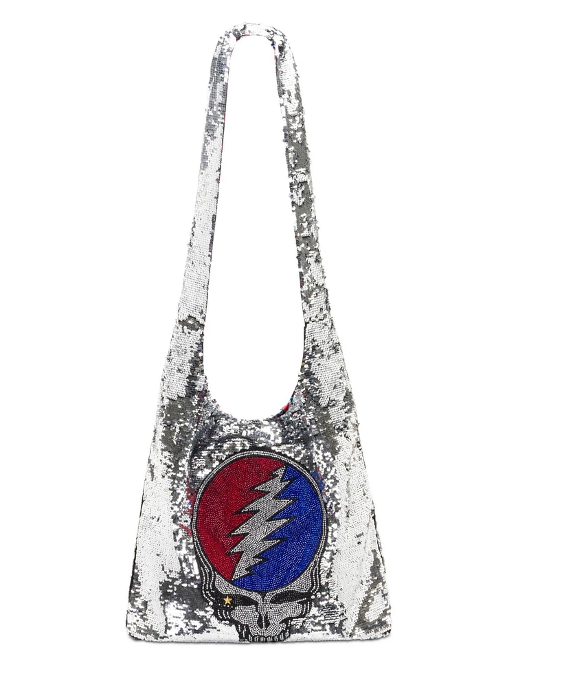 Grateful Dead Stealie Sequin Crossbody Bag