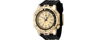 Technomarine's Men's Tm- Manta Sea Quartz 3 Hand Gold Dial Watch