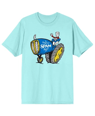 The Original Spam 1937 Boy and Tractor Men's Celadon T-Shirt-3XL