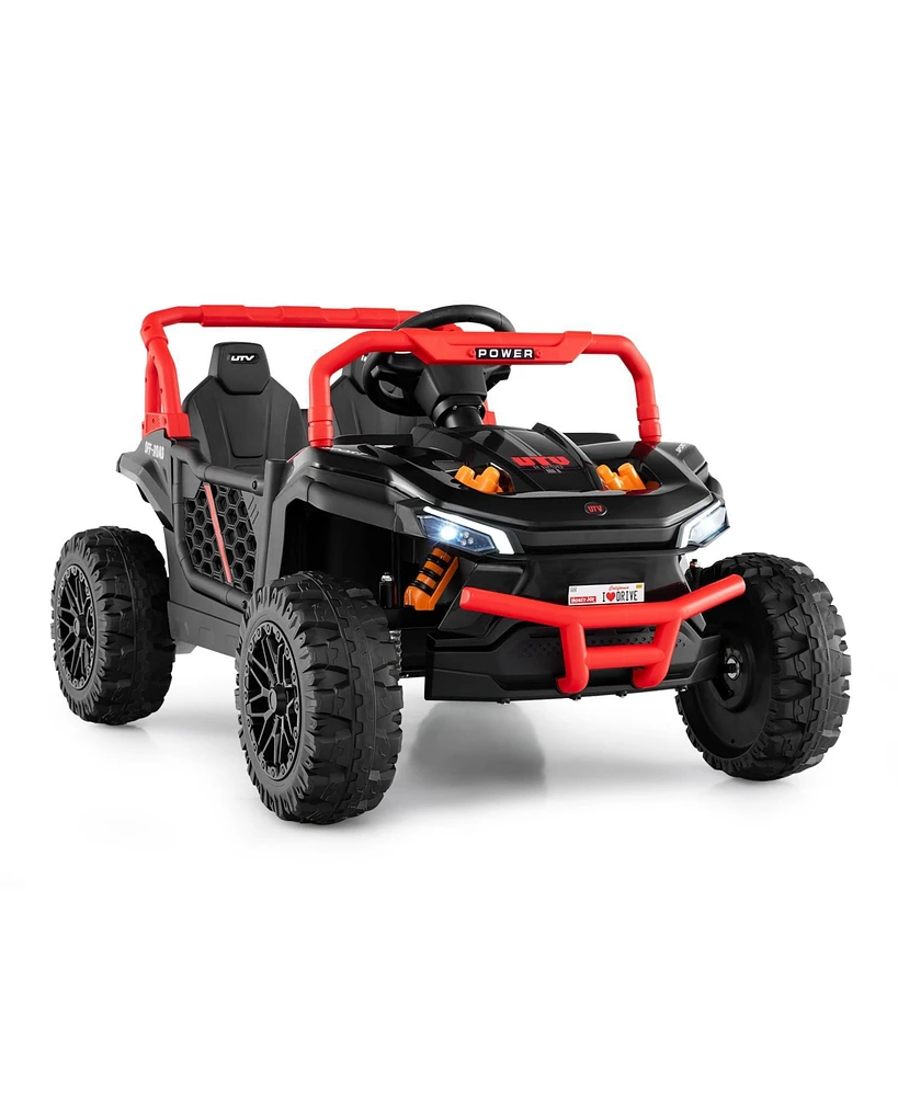 12V Kids Ride on Truck Off-Road Utv with Parental Remote and Lights