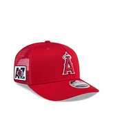 New Era Men's Red Los Angeles Angels 2025 Spring Training 9SEVENTY Stretch-Snap Hat