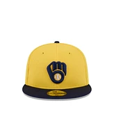 New Era Men's Yellow Milwaukee Brewers 2025 Spring Training 59FIFTY Fitted Hat