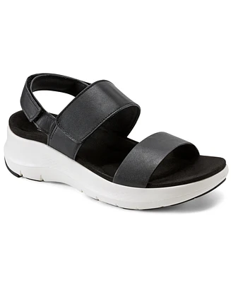 Rockport Women's Qwera Open Toe Strappy Casual Wedge Sandals