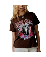 Daydreamer Women's Brown Stevie Nicks Graphic T-Shirt