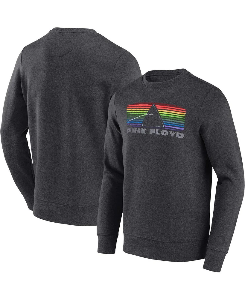 Philcos Men's Pink Floyd Heather Black Graphic Pullover Sweatshirt