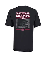 Champion Big Boys and Girls Black Ohio State Buckeyes College Football Playoff 2024 National Champions Schedule T-Shirt